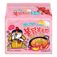 三养韩国三养火鸡面奶油味火鸡面超辣方便面干拌面速食泡面 奶油味+火鸡面黑袋(各5袋)