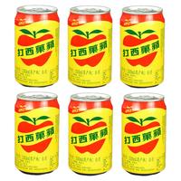 黑松 全国免运 台湾原产 黑松蜂蜜冬瓜茶饮料 320ml*6罐 组合装饮料 苹果西打330ml*6罐