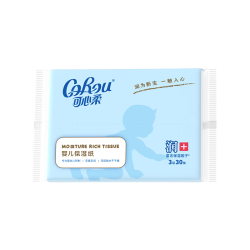 可心柔 V9婴儿纸巾柔纸巾 3层30抽 1包