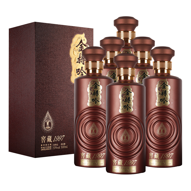  金樽吟 窖藏1997 酱香型白酒  整箱装 53%vol 500mL