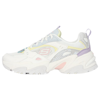 SKECHERS 斯凯奇 女鞋加绒 潮流运动鞋厚底熊猫鞋耐磨老爹鞋低帮休闲鞋 全黑色/加绒/经典熊猫鞋 5/35/220
