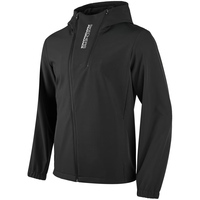 斯凯奇Skechers户外防水同款加绒保暖连帽运动外套男女 碳黑/0018/男款 XL