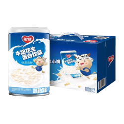 银鹭 牛奶花生口味 复合蛋白饮料 360g*12罐 礼盒整箱