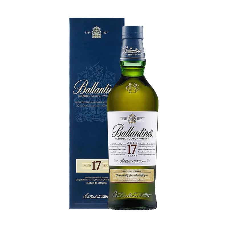 百龄坛（Ballantines）17年 调和型威士忌 750ml 洋酒