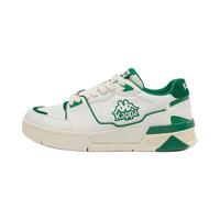 KAPPA卡帕女鞋清仓低帮板鞋女2025百搭休闲小白鞋女透气运动鞋 08D轻白色/绿色 42