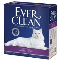 铂钻（EverClean）美国膨润土猫砂猫咪低尘活性炭混合矿砂净味猫厕所猫沙 【紫标】速凝清新芳香猫砂25磅