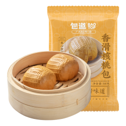 包道 香滑核桃包广式点心早茶速冻包子早餐速食大粒核桃包点