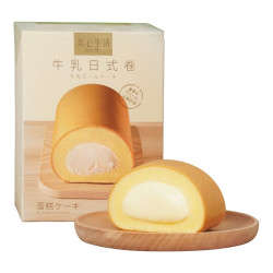 美心 生活巴斯克芝士蛋糕 提拉米苏 牛乳卷多口味西式糕点甜品零食下午茶 牛乳日式卷190g