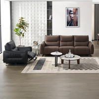 芝华仕 13006 头等舱意式极简真皮电动沙发 纸艺山峦