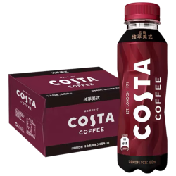 COSTA 咖世家 Coca-Cola 可口可乐 COSTA COFFEE 纯萃美式浓咖啡饮料 300ml*15瓶