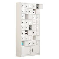 ZHONGWEI 中伟 手机柜存放柜对讲机柜工厂医院学校手机存放收纳柜铁门下档40门（只存放）