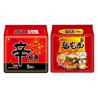 NONGSHIM农心经典辛拉面辣白菜方便面泡面拉面袋装速食多口味多连包组合 Q弹乌龙组合