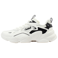 361°网面透气女生休闲运动鞋 户外老爹鞋 通勤运动旅游鞋百搭增高鞋 【冬季革面】羽毛白/燕麦奶 38