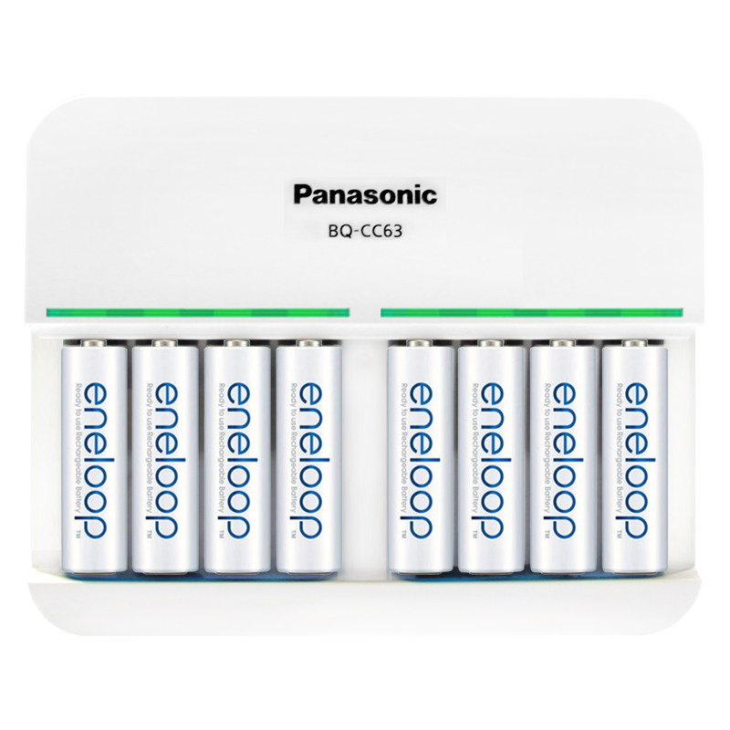 eneloop 爱乐普 3MCCE 5号镍氢充电电池 1.2V 2000mAh 充电套装 8粒装