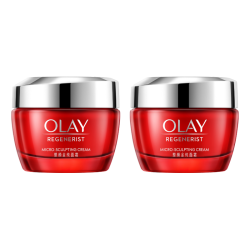 OLAY 大红瓶面霜50g双支装抗皱紧致女士保湿面霜护肤品生日礼物送女友