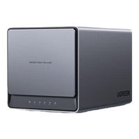 绿联（UGREEN）DX4600 NAS 私有云nas 家庭网络存储服务器 四盘位 千兆网口 数据备份 AI家庭服务器 手机平板扩容 DX4600配西数红盘4T*2 【设备质保两年硬盘三年】