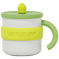 BOTTLED JOY 波特的乔伊 吨吨杯316不锈钢马克杯 王一博杯子450ML保温保冰杯带盖保暖 早春嫩绿*316不锈钢假日吨吨