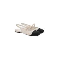 CHARLES & KEITH CHARLES&KEITH珠链绊带饰低跟凉鞋玛丽珍鞋女鞋子女CK1-70900382 CK1-70900382-2粉白色 37