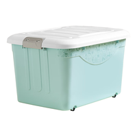 Citylong 禧天龙 X-6063 带滑轮收纳箱 60L*3个 蓝色