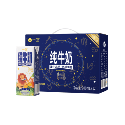 一鸣 纯牛奶 200ml*10盒 十二星座装