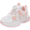 WARRIOR 回力 童鞋透气儿童网面运动鞋2025春季时尚女童跑步鞋女孩公主鞋 白粉 36 内长约23.3cm