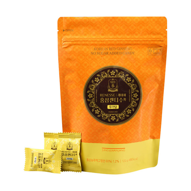 korean red ginseng 正官庄 人参 红参糖 零卡糖120g