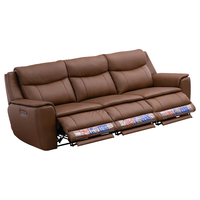 CHEERS/芝华仕 电动功能 真皮电动沙发 3人以上/多人 功能沙发 棕