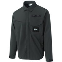 HELLY HANSEN, H/H海丽汉森hh24秋男H2UTL多口袋工装日常都市轻户外休闲衬衫外套 黑色 M