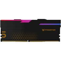 宏碁掠夺者（PREDATOR）48G(24G×2)套装 DDR5 8400频率 台式机内存条 Hermes冰刃系列 RGB灯条(C40) 石耀黑 AI电脑配件