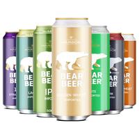 豪铂熊 德国精酿小麦拉格黑啤 500ml*12听