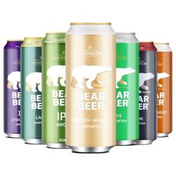 豪铂熊 德国精酿小麦拉格黑啤 500ml*12听