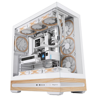 鑫谷(segotep)甄木1白色海景房机箱(ATX+双360水冷位/Type-C/玻璃侧透实木纹装饰/家用台式机游戏电脑主机箱)