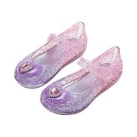 富罗迷女童凉鞋儿童果冻鞋2025夏季软底防滑小女孩沙滩公主鞋