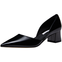 CHARLES & KEITH 女士浅口粗中跟单鞋 CK1-60920181