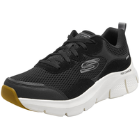 斯凯奇(Skechers)春夏网面透气健步鞋时尚舒适软底增高休闲鞋232685-BKW 黑色/白色 40