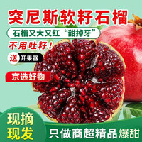 饭小鲜 四川会理突尼斯软籽石榴礼盒时令新鲜水果头茬中秋水果礼盒品 5斤中果