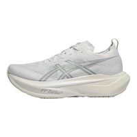 亚瑟士ASICS跑步鞋男鞋女鞋缓震运动鞋耐磨回弹跑鞋 MEGABLAST 白色/灰色 39.5