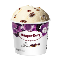 哈根达斯 Haagen-Dazs）葡萄兰姆酒口味冰淇淋 100ml/杯