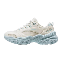 CAMEL骆驼老爹鞋女舒适软底休闲增高厚底休闲鞋 X24B097009，奶白色/蓝 38