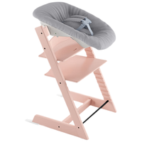 STOKKE五件套成长椅Tripp Trapp 儿童餐椅宝宝吃饭椅组合学坐椅 落樱粉 落樱粉五件套