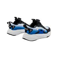 Kappa Kids卡帕童鞋秋季男童休闲运动鞋旋转纽扣鞋子中大童透气软底鞋 宝蓝/黑 26码 适合脚长约162mm