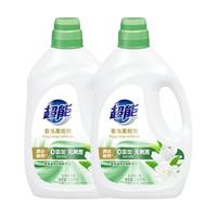 超能 香氛柔顺剂2.68kg×2瓶花漾栀子去皱柔软亲肤儿童10.72斤