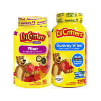 L'il Critters 小熊糖 儿童复合维生素叶黄素2岁+ 多维190+膳食纤维90