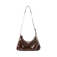 Amazing Song 牛皮 女士单肩斜挎包 深巧克力 中包