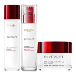 巴黎欧莱雅 欧莱雅（LOREAL）套装 柔肤水65 乳液50 日霜25