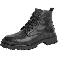 张若昀同款百丽男鞋真牛皮马丁靴男士商场款男靴子加绒8CQ01DD3