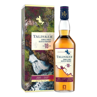泰斯卡行货 泰斯卡 Talisker 苏格兰岛屿产区单一麦芽威士忌洋酒 泰斯卡18年 700mL 1瓶