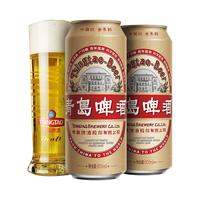 TSINGTAO/青岛啤酒 经典国潮  500mL 12罐 整箱装 500ml*12