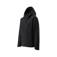 KOLON SPORT可隆软壳夹克防泼水防静电防风男士石墨烯复合外套 黑色BK M
