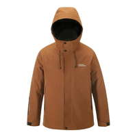 雅鹿【三合一】户外羽绒服男2025短款可拆卸内胆登山服冲锋衣外套 黑色(可脱卸内胆) XL (145-160斤)